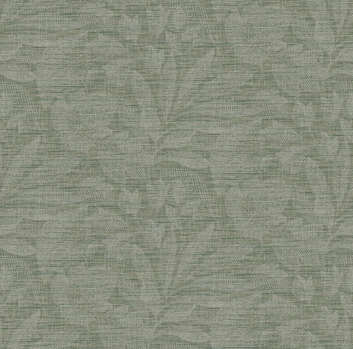 A-Street Prints Lei Jade Leaf Wallpaper