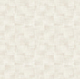 A-Street Prints Ting Cream Lattice Wallpaper