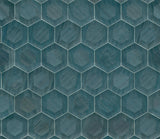 A-Street Prints Shunan Wood Veneer Inlay Blue Wallpaper