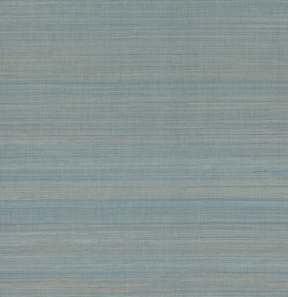 A-Street Prints Mai Abaca Grasscloth Turquoise Wallpaper