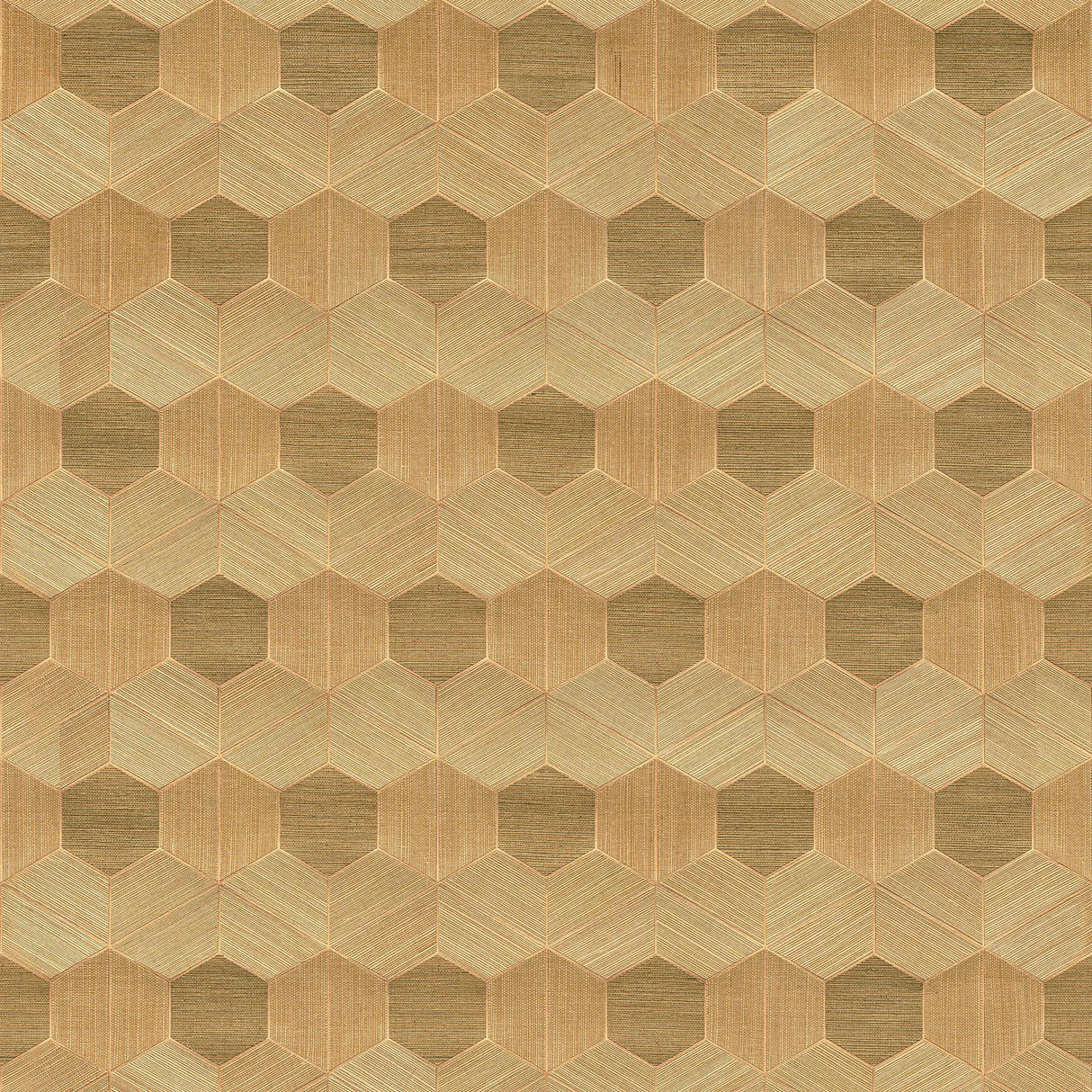 A-Street Prints Linzhi Copper Sisal Grasscloth Inlay Wallpaper