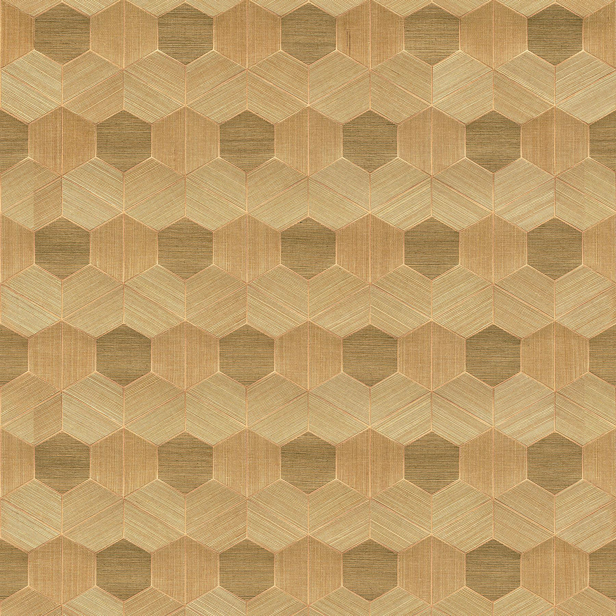 A-Street Prints Linzhi Sisal Grasscloth Inlay Copper Wallpaper
