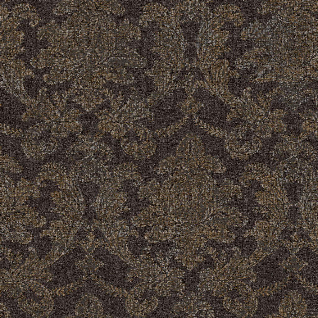 Brewster Home Fashions Brown Textured Damask Wallpaper