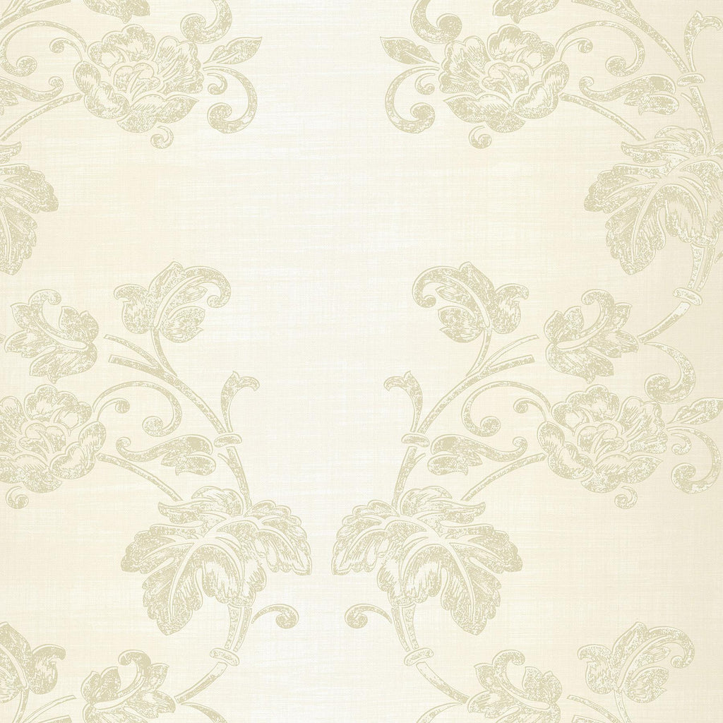 Brewster Home Fashions Taupe Jacobean Ogee Wallpaper