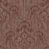 Brewster Home Fashions Red Linen Damask Wallpaper