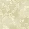 Brewster Home Fashions Neutral Clean Acanthus Leaf Scroll Wallpaper