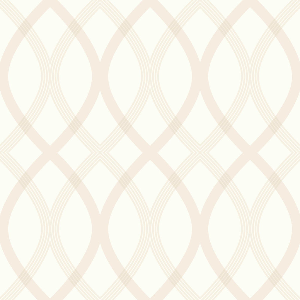 Brewster Home Fashions Contour Beige Geometric Lattice Wallpaper