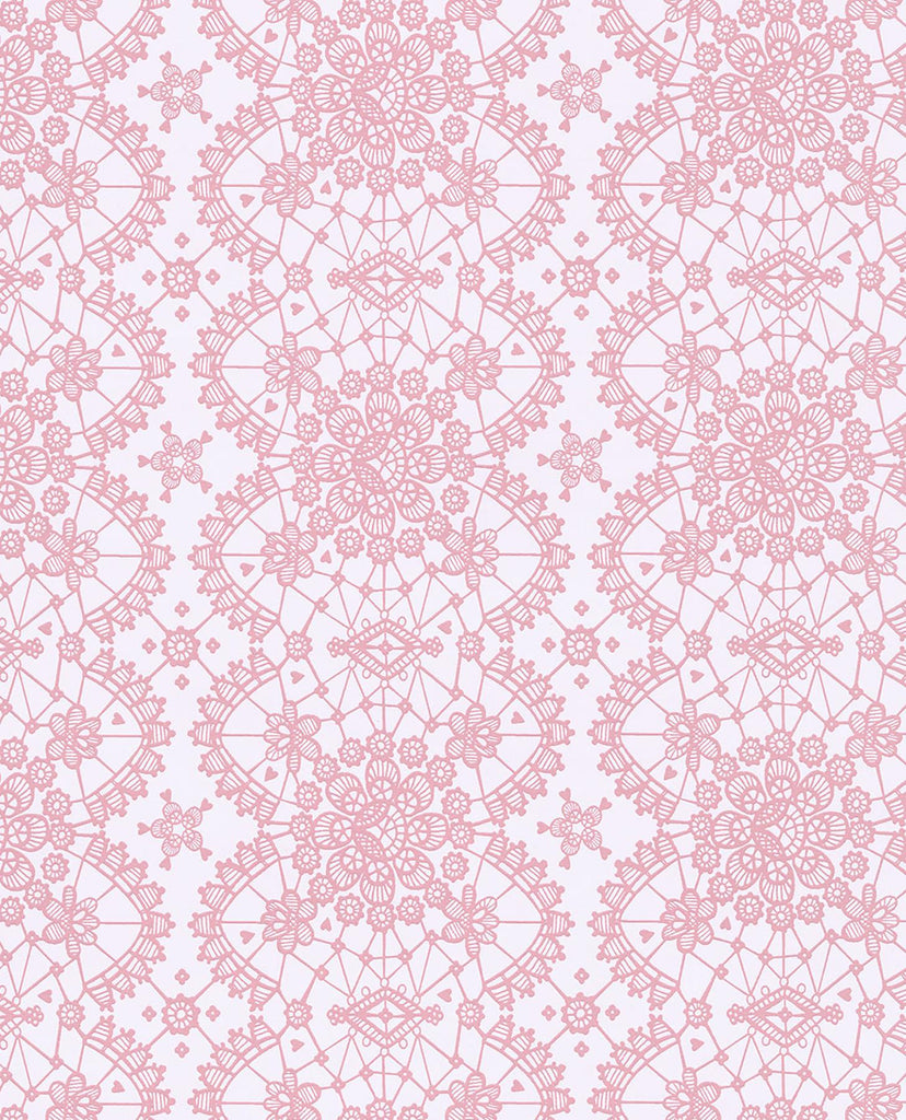 Brewster Home Fashions Myte Lace Pink Wallpaper