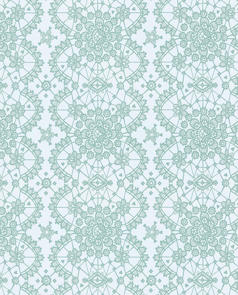 Brewster Home Fashions Myte Lace Mint Wallpaper