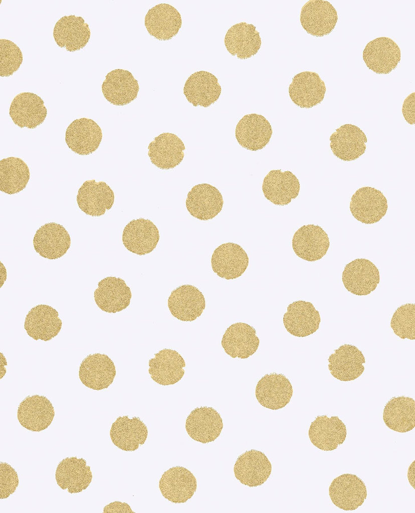 Brewster Home Fashions Odette Gold Stamped Dots Wallpaper