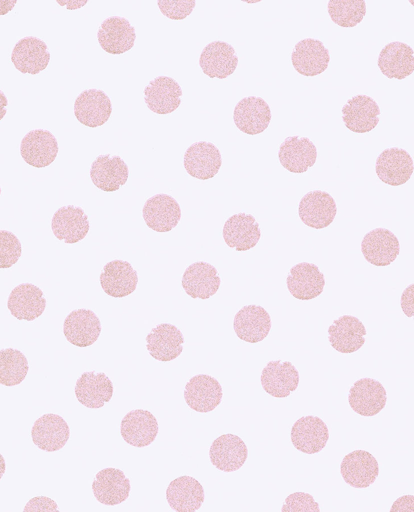 Brewster Home Fashions Odette Pink Stamped Dots Wallpaper
