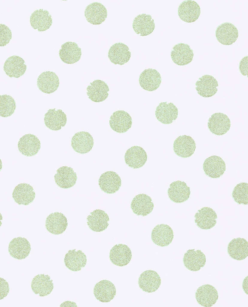 Brewster Home Fashions Odette Stamped Dots Mint Wallpaper