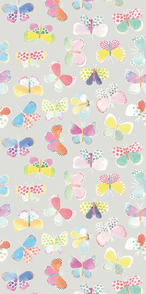 Brewster Home Fashions Grey Butterflies In My Stomach Wall Mural