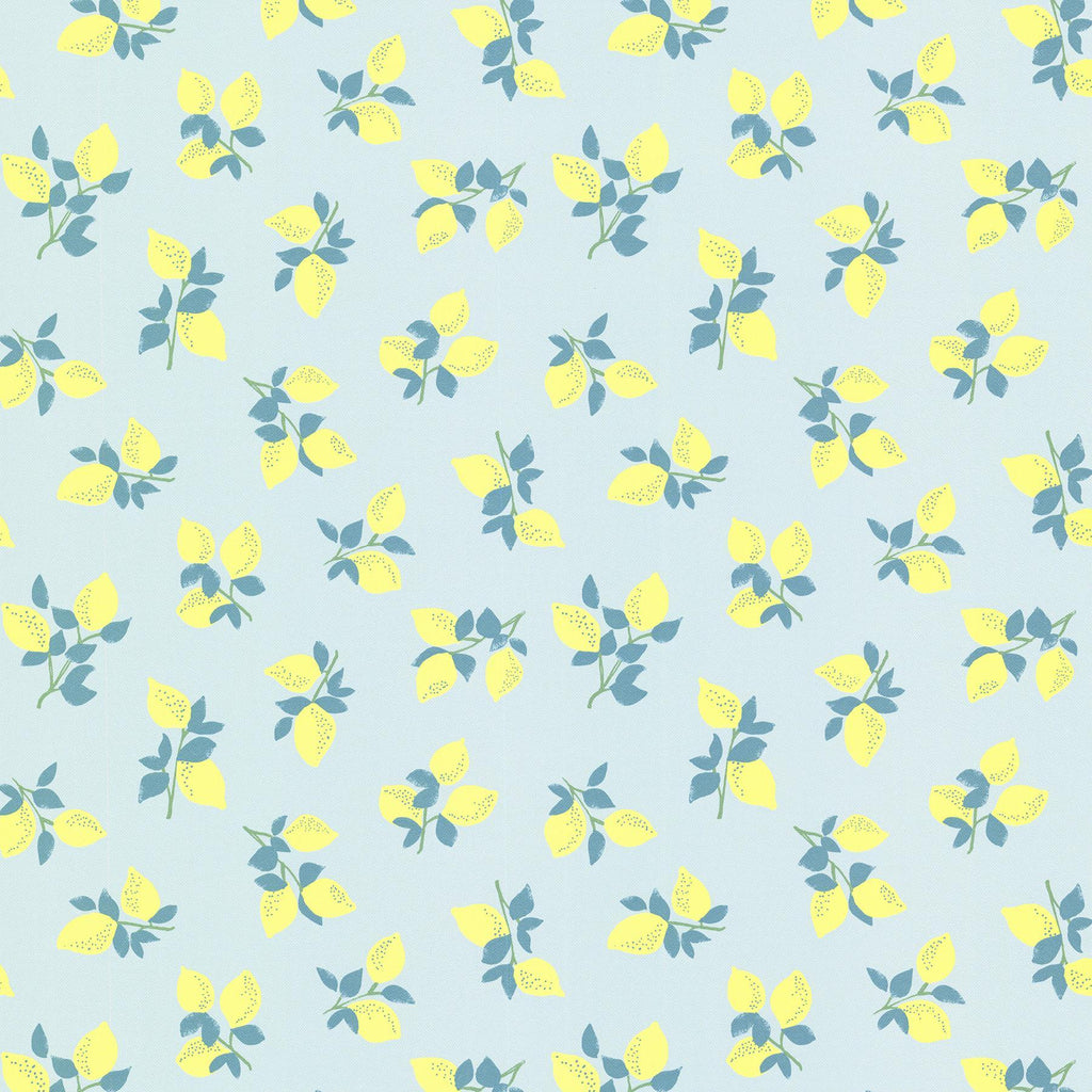 Brewster Home Fashions Citron Blue Juicy Lemon Wallpaper