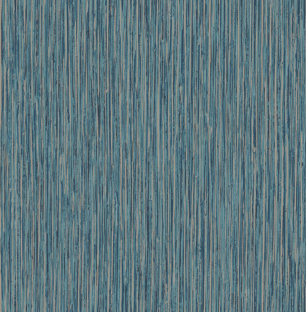 Brewster Home Fashions Kofi Blue Faux Grasscloth Wallpaper