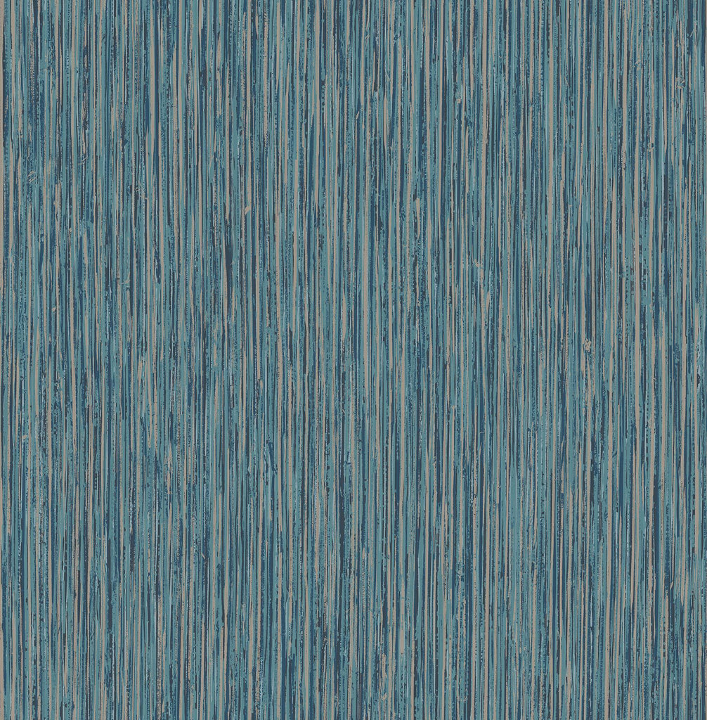 Brewster Home Fashions Kofi Faux Grasscloth Blue Wallpaper