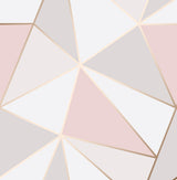 Brewster Home Fashions Arken Rose Gold Geometric Wallpaper