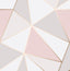Brewster Home Fashions Arken Rose Gold Geometric Wallpaper