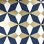 Brewster Home Fashions Newby Navy Geometric Wallpaper