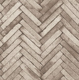 Brewster Home Fashions Ryon Taupe Diagonal Slate Wallpaper