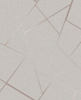 Brewster Home Fashions Quartz Rose Gold Fractal Wallpaper