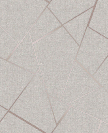 Brewster Home Fashions Quartz Fractal Rose Gold Wallpaper