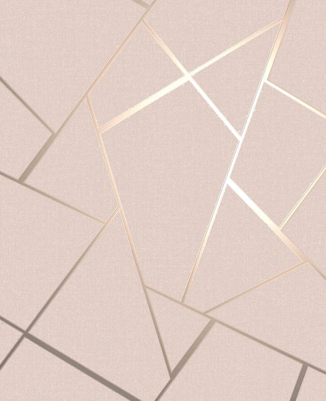 Brewster Home Fashions Quartz Fractal Blush Wallpaper