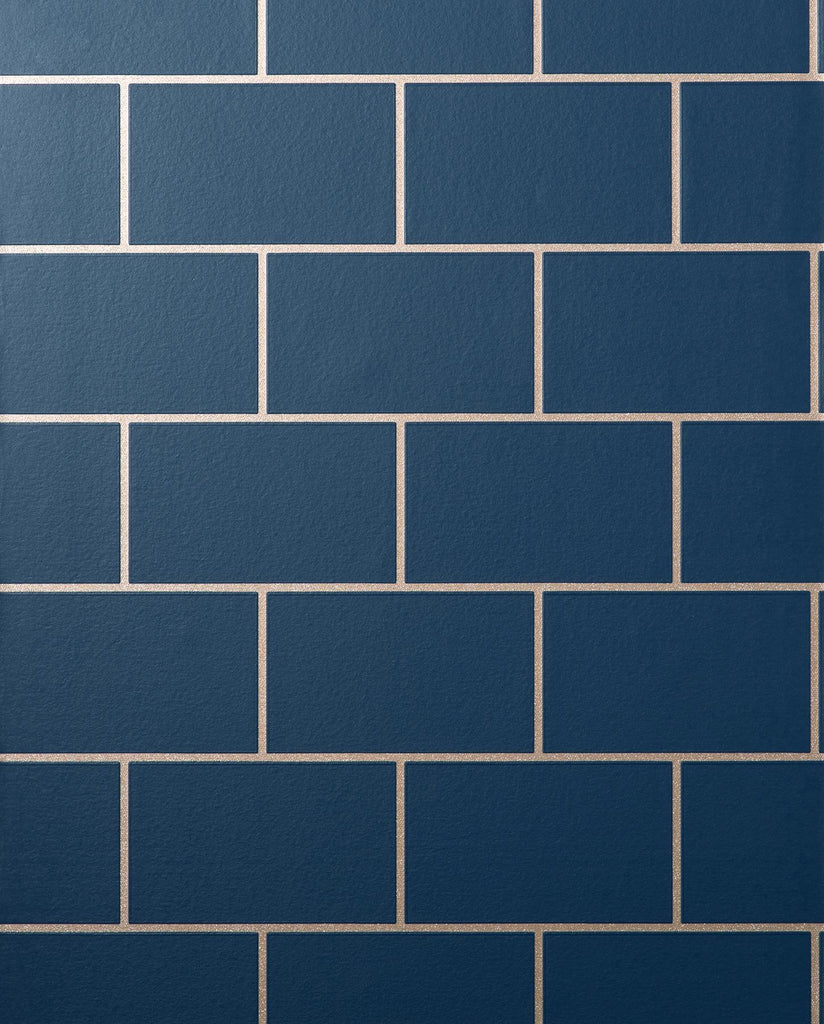 Brewster Home Fashions Metro Navy Tile Wallpaper