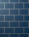 Brewster Home Fashions Metro Navy Tile Wallpaper