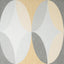 Brewster Home Fashions Kirby Mustard Oval Geo Wallpaper