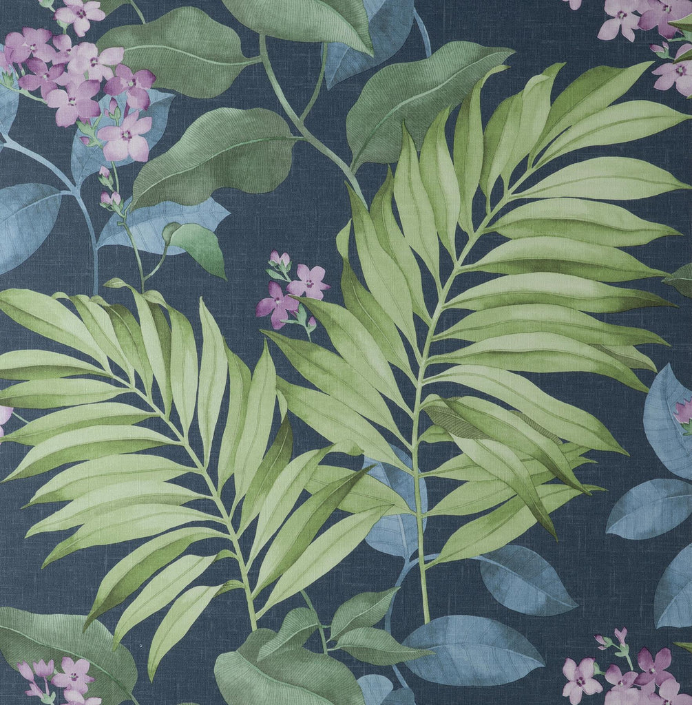 Brewster Home Fashions Eden Tropical Blue Wallpaper