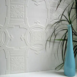 Brewster Home Fashions Early Victorian Paintable Textured Vinyl Wallpaper