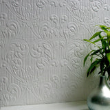 Brewster Home Fashions Charles Paintable Supaglypta Wallpaper