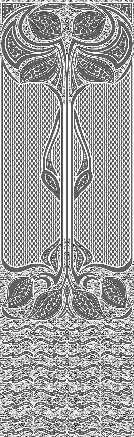 Brewster Home Fashions Nouveau Paintable Dado