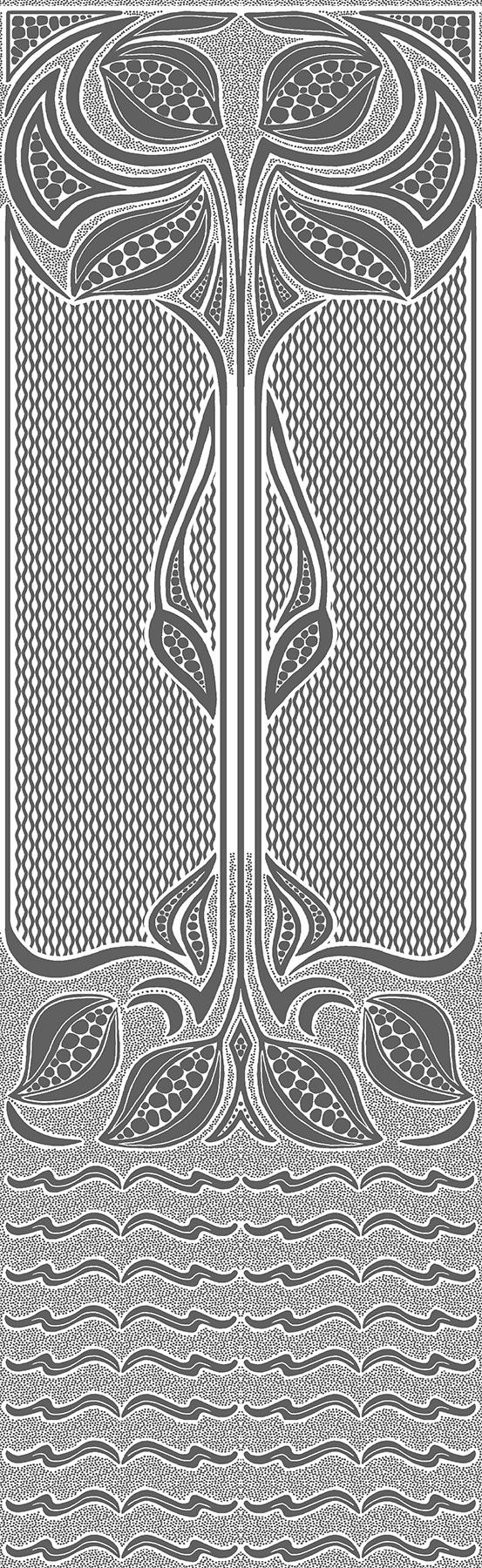 Brewster Home Fashions Nouveau Dado Paintable Wallpaper