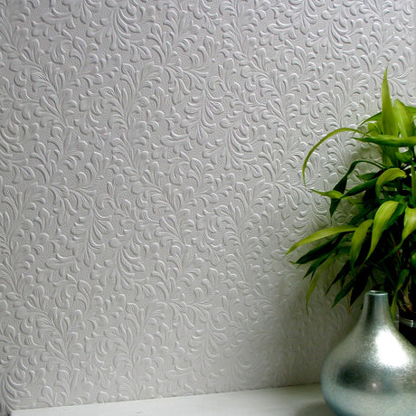 Brewster Home Fashions Wilton Anaglytpa Original Paintable Wallpaper