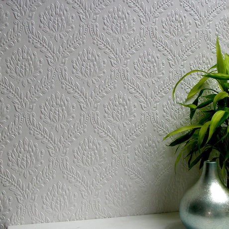 Brewster Home Fashions Dryden Paintable Anaglytpa Original Wallpaper