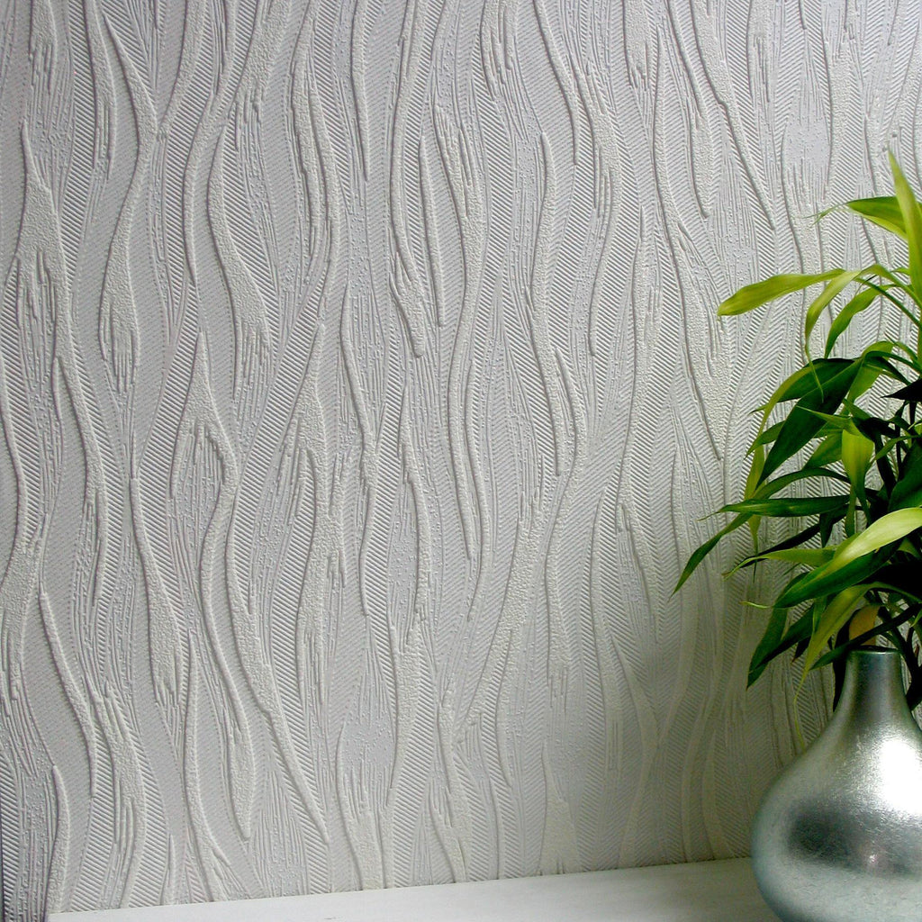 Brewster Home Fashions Caiger Paintable Textured Vinyl Wallpaper