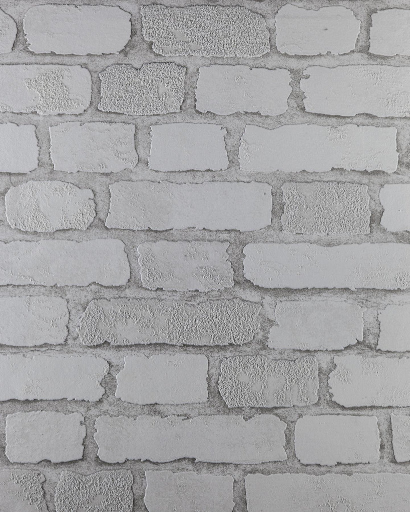 Brewster Home Fashions Carnaby Street White Brick Wallpaper
