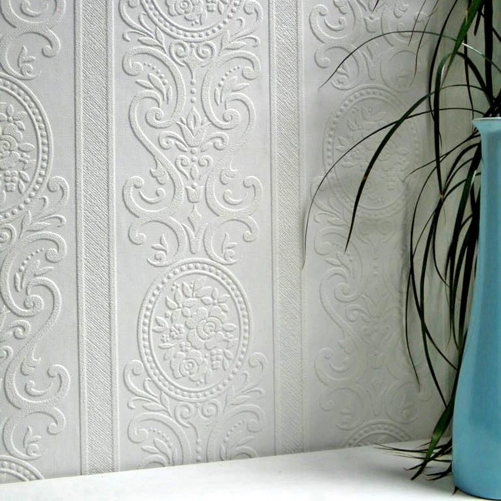 Brewster Home Fashions Ada Paintable Textured Vinyl Wallpaper