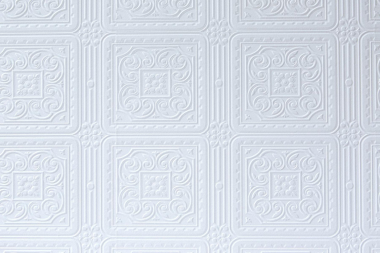 Brewster Home Fashions Turner Tile Paintable Textured Vinyl Wallpaper