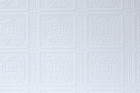 Brewster Home Fashions Turner Tile Paintable Textured Vinyl Wallpaper