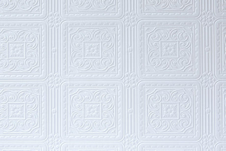 Brewster Home Fashions Turner Tile Textured Vinyl Paintable Wallpaper