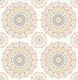 A-Street Prints Gemma Light Pink Boho Medallion Wallpaper
