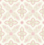 A-Street Prints Off Beat Ethnic Pink Geometric Floral Wallpaper