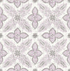 A-Street Prints Off Beat Ethnic Violet Geometric Floral Wallpaper