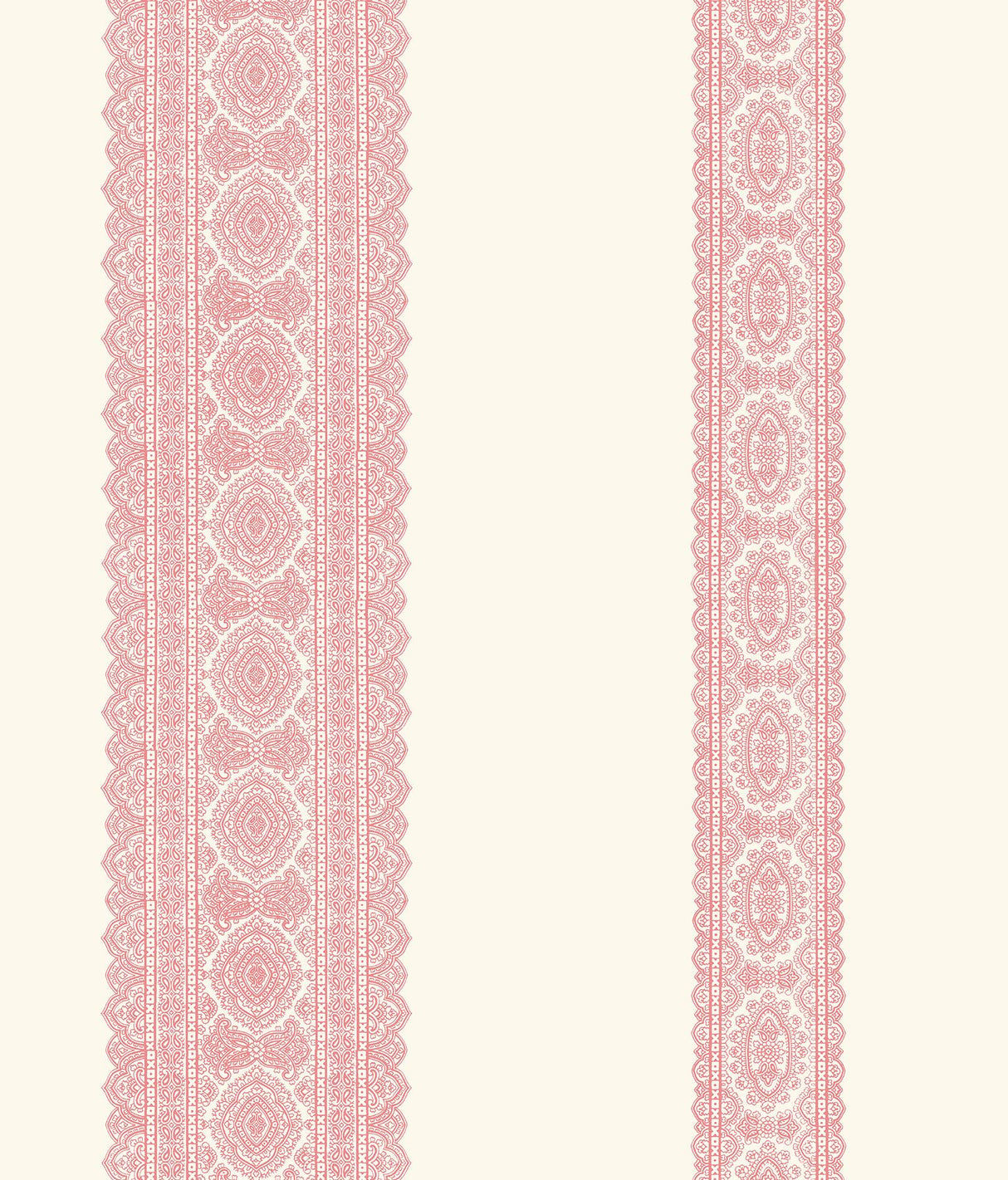 A-Street Prints Brynn Paisley Stripe Pink Wallpaper