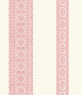 A-Street Prints Brynn Paisley Stripe Pink Wallpaper