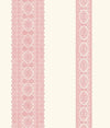 A-Street Prints Brynn Pink Paisley Stripe Wallpaper