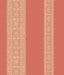 A-Street Prints Brynn Coral Paisley Stripe Wallpaper